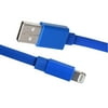Blackweb 4' Sync & Charge Cable With Lightning Connector, Blue