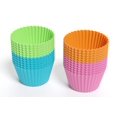 thumbnail image 4 of Bakerpan Silicone Mini Cupcake Holders, Mini Cupcake Liners, Pastry & Dessert Cups, 24 Pack (Multi), 4 of 5