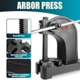 thumbnail image 7 of Lanfys Heavy Duty Arbor Press 1 Ton,Manual Desktop Arbor Press,Cast Iron Punch Press Machine,with 5.5 Inch Maximum Height,for Stamping,Bending, Black, 7 of 7