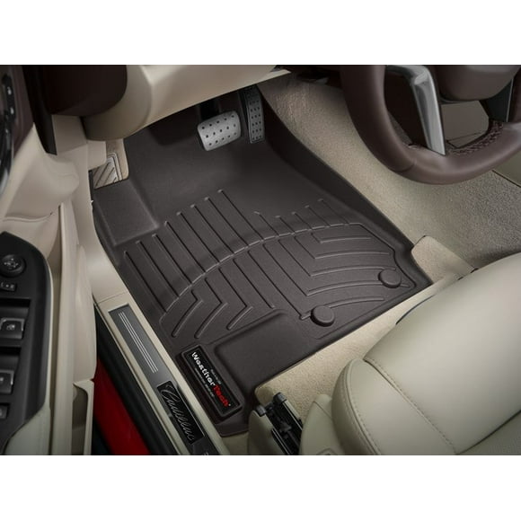 Fits 2012-2016 Cadillac SRX Weathertech Floor Liner 475211 FloorLiner; Molded Fit; Cocoa; Thermoplastic Polyolefin TPO Vacuum Formed Material; 2 Piece