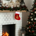 thumbnail image 3 of Large Festive Holiday Stocking Classic Santa Design for Seasonal Decorations and Storage, 3 of 5
