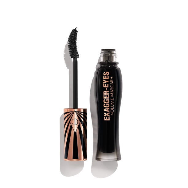Charlotte Tilbury Exagger-Eyes Volume Mascara - Máscara voluminizadora negra con 28 horas a prueba de manchas y escamas - Diseñado con un cepillo ultracurvado
