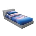 thumbnail image 2 of Ambesonne Blue Fitted Sheet & Pillow Sham Set, Sky Reflection on Water, Twin, Royal Blue, 2 of 2