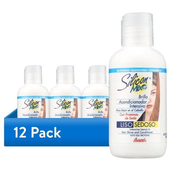 (12 pack) SILICON MIX INTENSIVE LEAVE-IN - HAIR SHINE & CONDITIONER