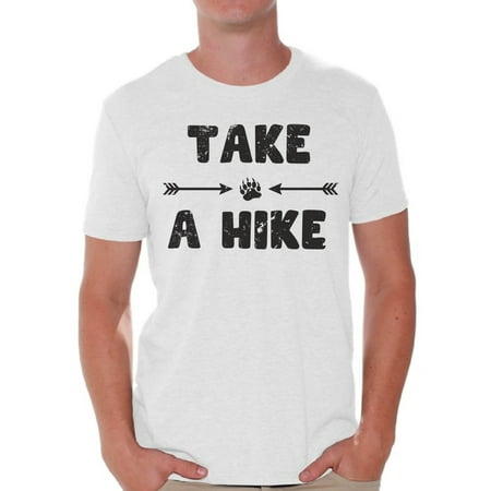 Outdoors Gifts For Men Awkward Styles Hiking Lovers Clothes Hike Outfit Take a Hike T Shirts for Men Men Shirts Outdoor Clothing for Men Cute Gifts for Husband Men's Outfit Take a Hike T-shirts Hiking Shirt for Him ()