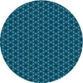 thumbnail image 1 of Ahgly Company Tapis d'Intérieur Lavable en Machine Rond Transitionnel Bleu Ciel Profond, 4 Pieds Rond, 1 of 7