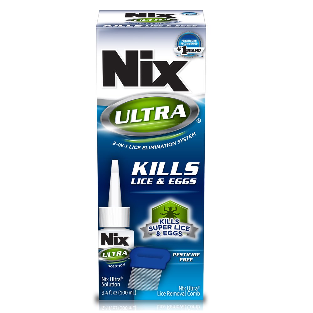 Nix Ultra 2in1 Super Lice Treatment, 3.4 fl oz and Lice & Egg Removal