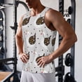 thumbnail image 5 of KLL Cute Swan Print Men's Muscle Gym Workout Stringer Tank Tops Bodybuilding Fitness T-Shirts Tank Tops Men-4X-Large, 5 of 7