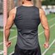 thumbnail image 3 of Camiseta de tirantes de cuello redondo para hombre, informal, sin mangas, de verano, para fitness y deportes, cómoda, de poliéster., 3 of 4