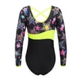 thumbnail image 3 of Sholeno Kids Girls Long Sleeve Gymnastics Leotards Ballet Dancewear One-piece Short Unitard Bodysuit Black 8, 3 of 7