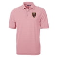 thumbnail image 2 of Men's-Cutter & Buck  Red Real Salt Lake Virtue Eco Pique Stripe Recycled Polo, 2 of 3