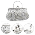 thumbnail image 4 of 1pc Creative Women Evening Clutch Bag Handmade Embroidery Party Bag Handbag, 4 of 7
