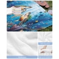 thumbnail image 6 of Ocean Turtle Beach Towels Oversized Super Absorbent, Sea Coral Underwater Animal Fish Blue Lightweight Bath Towel Quick Dry Sets For Bathroom/Pool/Rv Camping/Beach Play/Gym Room/Picnic 30"x60", 6 of 8