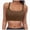 A223-Brown, variant on Sports Bikini Tops for Women Swim Bra Wirefree Workout Swimsuit Top Comfortable Support for Swimming, Beach, Active Wear Camouflage,M
