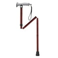 thumbnail image 4 of Drive Medical Adjustable Gel Hand Grip Folding Walking Cane for Adult, Red Crackle, 4 of 6