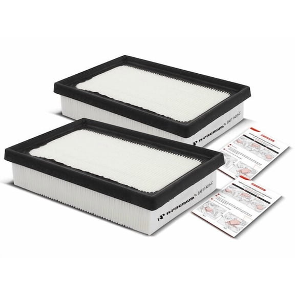 Engine Air Filter Set 2 - Compatible with 2017 - 2022 Toyota Prius Prime 1.8L 4-Cylinder - Autopart Premium