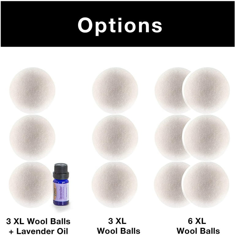 HANDY LAUNDRY Unscented Reusable Laundry Wool Dryer Balls All-Natural  (6-Count) 100550342 - The Home Depot