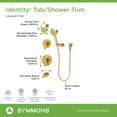 thumbnail image 7 of Symmons 679615TRM Identity Hydromersion Pressure Balanced Tub And Shower System - Chrome, 7 of 7