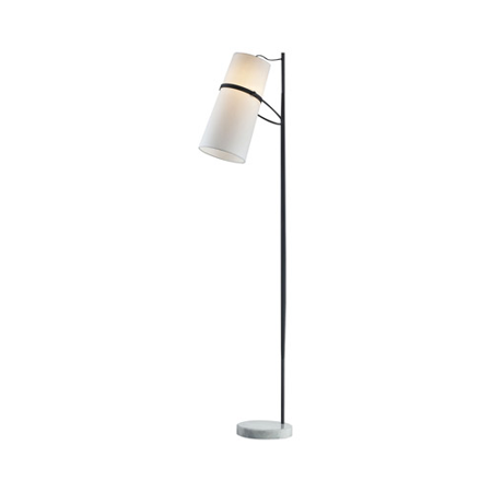 Floor Lamps 1 Light With Matte Black Finish Metal Material E26 Bulb