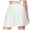 White, variant on HAiming Pleated Mini Skirts for Women High Waist A-Line Short Skirt Casual Comfy Skater Tennis Skirt with Shorts