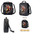 thumbnail image 4 of ZUXONGSY Splatter Painting Rooster Print 3 In 1 School Bag with Lunch Box Set for Girls Boys Backpack Purse Middle High School Book Bag with Pencil Case for Kids Primary Child Daypack Satchel, 4 of 6