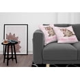 thumbnail image 3 of Ambesonne Cat Throw Pillow Cover 2 Pack, Funny Kitten Greeting Song, 16", Pale Pink Brown, 3 of 7
