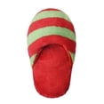 thumbnail image 4 of Dog Toy Pet Puppy Chew Squeaky Squeaker Sound Plush Slipper Shape RD+GN, 4 of 5