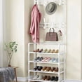 thumbnail image 2 of Colgador de ropa, Zapatero multicapa, puerta DIY, estante para sombreros y zapatos, organizador Simple de pie para sala de estar, estantes de almacenamiento, 2 of 5