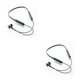 thumbnail image 1 of Moyic Auriculares para el cuello Control de botón compatible con Bluetooth Carga del teléfono móvil Auricular Manos libres con micrófono Negro 2Conjunto, 1 of 6