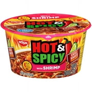 Nissin Hot & Spicy with Shrimp Ramen Noodle Soup 3.27 oz. Bowl