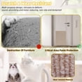 thumbnail image 3 of Alfombrilla autoadhesiva de 78 x 15.7 pulgadas, para rascar para gatos, protector de muebles de escalada, resistente a las garras, almohadillas para orejas para rascar para sofá, pared y gato, 3 of 7