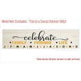 thumbnail image 1 of Birthday Board Decorations Decal Stickers Celebrate Family Friends Life DIY Gifts 23x5.5-Inch Black/Honey, 1 of 3