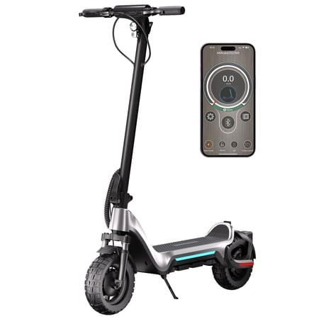 Electric Scooter for Adults 600W Motor 40KM/H Max Speed 50-70Kilometer 10 inch off-road tire Foldable Design & Smart App Control