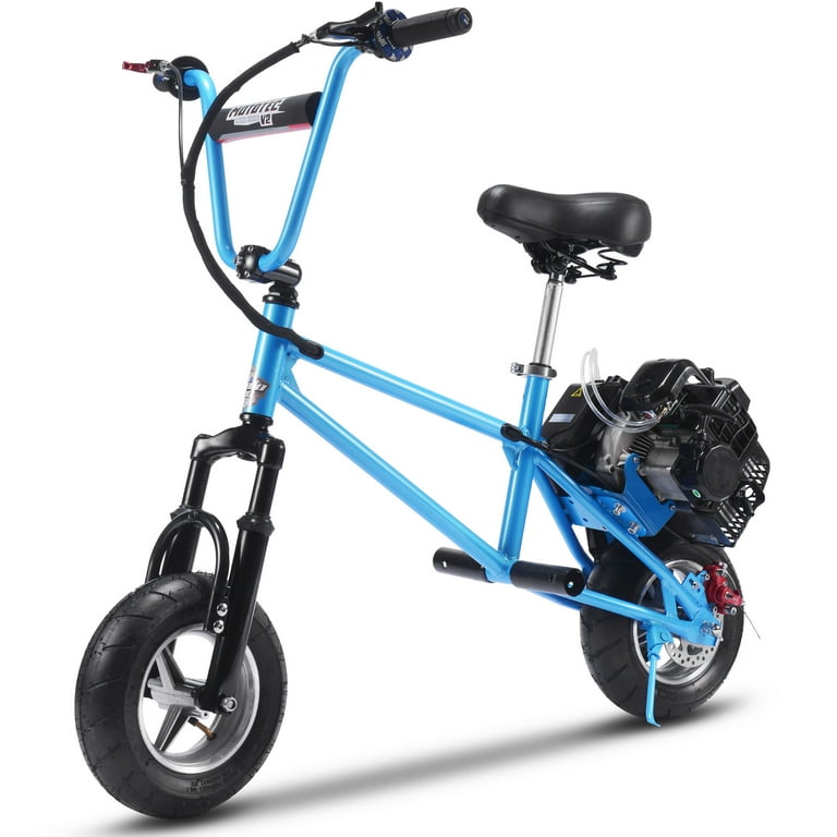 ミニバイク MotoTec 49cc Gas Mini Bike V2 Blue - Walmart.com