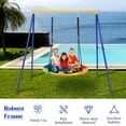 thumbnail image 4 of Gymax 40'' Flying Saucer Tree Swing Extra Large Heavy Duty A-Frame Steel Swing Stand, 4 of 10