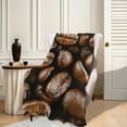thumbnail image 3 of Coffee Bean  Flannel Throw Blanket, Country-Rustic Style, Machine Washable, All-Season Quilted, Tear &amp; Stain Resistant Multipurpose, 3 of 8