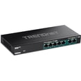 thumbnail image 1 of Conmutador Ethernet TRENDnet TPE-TG327 PoE+ de 7 puertos y varios gigas, 1 of 7