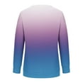 thumbnail image 3 of Jsaierl Sweatshirt for Women Funny Gradient Graphic Sweatshirts Crewneck Tunic Pullover Tops Oversized Long Sleeve Blouses Womens Sweatshirts, 3 of 3