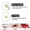 thumbnail image 3 of Agujas de Microblading para bordar, suministros de maquillaje para tatuaje de cejas, 7/9/11/12/14/18/21, color blanco, 3 of 4