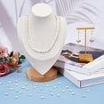 thumbnail image 5 of 2 Strands Seashell Natural Pearl Beads Cultured Freshwater Strands White Irregular String of Pearls, 5 of 7