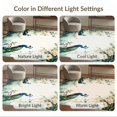 thumbnail image 7 of ODIKA 6'x9' Ultra-Soft Area Rug, Bathroom Vintage Symmetrical Plume Display Watercolor Classical None Washable, Bare feet friendly, Silk-Touch for Guest Room, Bedroom, 7 of 7