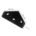 thumbnail image 2 of unbranded 4Ud Soportes De De Ángulo Para En Negro Reforzados Para Uso En Hogar, 2 of 8