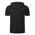 thumbnail image 2 of Men's 3 Pack Workout Shirts Dry Fit Moisture Wicking Short Sleeve Mesh Athletic T-Shirts with Hoods, 2 of 8
