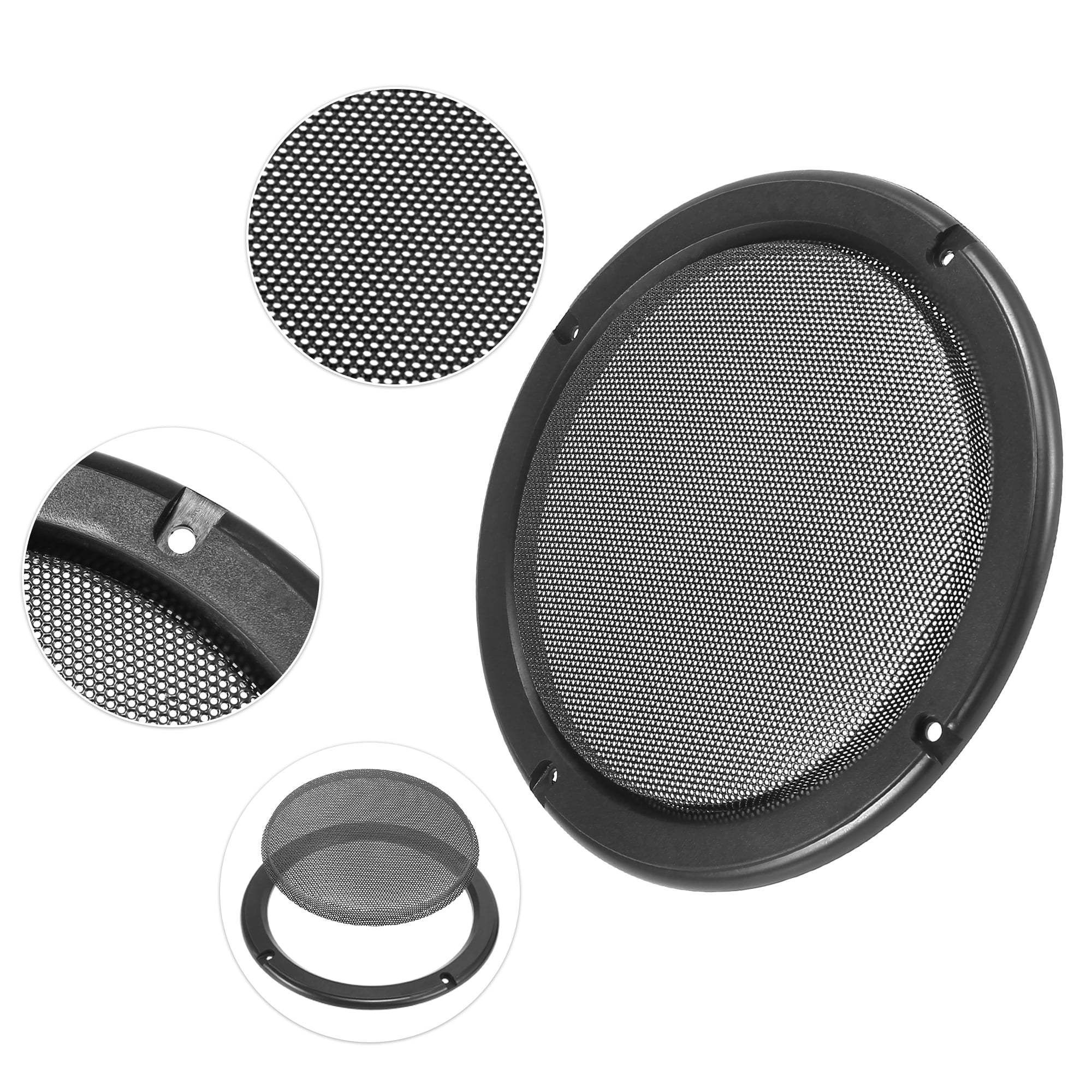 Unique Bargains Universal Speaker Grills Cover Mesh Guard 2Pcs 7"