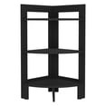 thumbnail image 4 of Riga Corner 3-Tier Shelf Side Table 31.7" High , Sofa Table, End Table with Tray White Black, 4 of 5