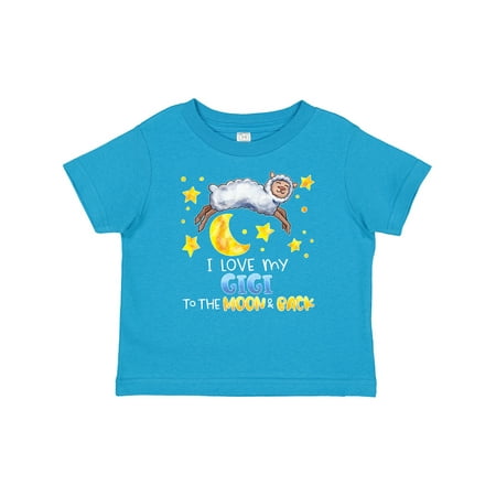 

Inktastic I Love My Gigi to the Moon and Back Cute Sheep Gift Baby Boy or Baby Girl T-Shirt