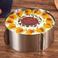 thumbnail image 1 of pitrice Telescopic Mousse Ring Baking Cake 6-12 Inch Adjustable Mould Tools Stainless Steel Round Bakeware Self-Assembly Pastry height/8.5cm, 1 of 9