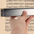 thumbnail image 1 of FONDOTIN C Key Beginner Harmonica Black Metal Portable Musical Instrument for Beginners, 1 of 8