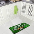 thumbnail image 4 of Coolnut St.Patrick's Day Kitchen Rug 39"x20", Cute Glasses and Mustache Non Slip Washable Cushioned Carpets Polyester AntiFatigue Comfort Porch Floor Mat for Washroom Bedroom Bedroom Office, 4 of 7