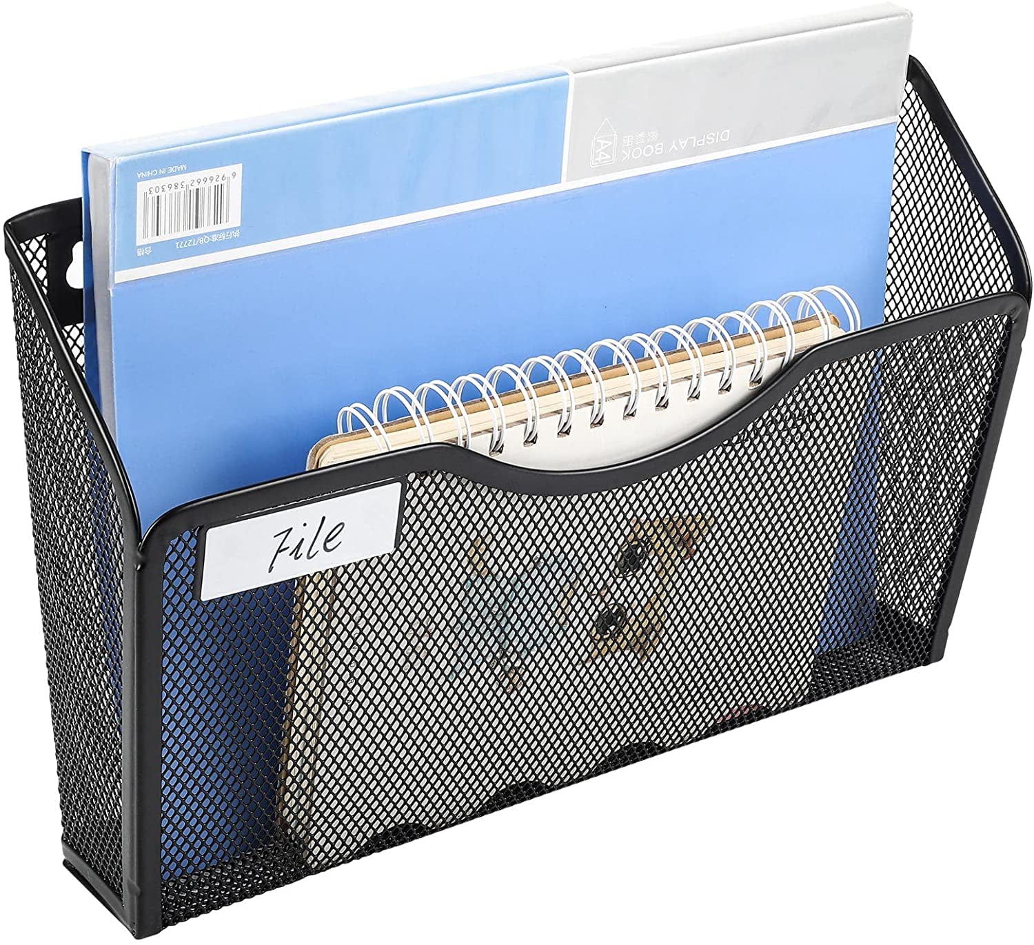 1 Pcs Mesh Pockets File Organizer Hanging File Organizer Vertical Wall File Organizer Holder